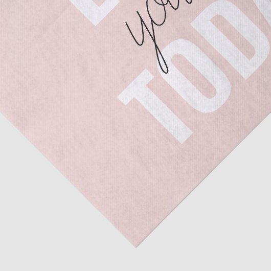 ラブユー前向きズトゥデイパステルピンク引用文 薄葉紙 (詳細)