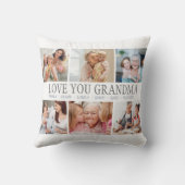 ラブユー名前をカスタムするフォトコラージュ装飾用クッション クッション (裏面)