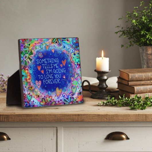 ラブユー感動的フォーエバー引用文インスピレーション フォトプラーク