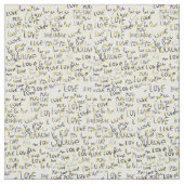 ラブユー文字アート ファブリック (見本)