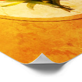 ラブユー母アイリスパーソナライズされたフラワーブーケ ポスター (角)