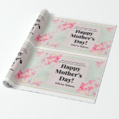 ラブユー母タイポグラフィモダンハッピーマザーズデイ ラッピングペーパー (アンロールド)