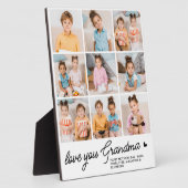 ラブユー祖母カスタムモダンシンプル9写真 フォトプラーク (側面)