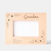 ラブユー祖母フローラパーソナライズされたウッド写真 レーザー彫刻フレーム (正面)