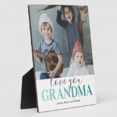 ラブユー祖母写真 フォトプラーク (側面)