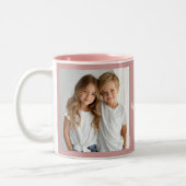 ラブユー祖母、カスタム文字、ほこりっぽいバラC91 ツートーンマグカップ (左)