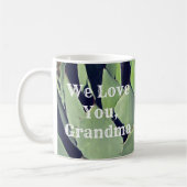 ラブユー祖母Southwest Agave砂漠の植物 コーヒーマグカップ (左)