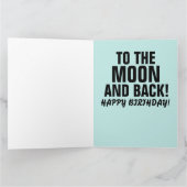 ラブユー誕生日おもしろいモーンビッグ誕生日カード カード (内部)