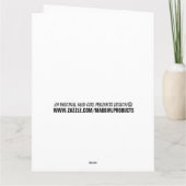 ラブユー誕生日おもしろいモーンビッグ誕生日カード カード (裏面)