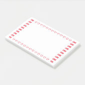 ラブユー赤いハートロマンティックノートテンプレート ポストイット (アングル)