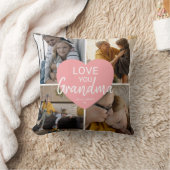 ラブユー「おばあちゃん」カスタムフォトコラージュハート クッション (ブランケット)