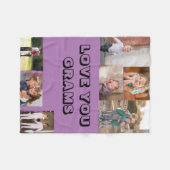 ラブユー・グラム フリースブランケット (正面(横))