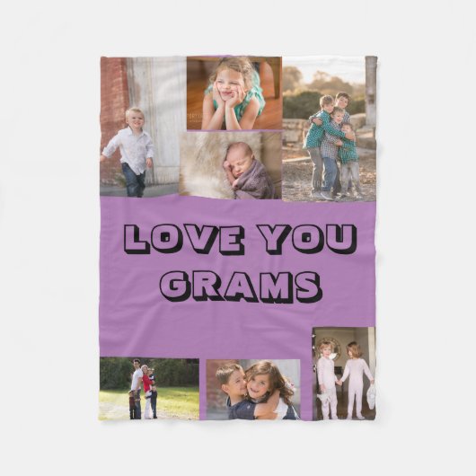 ラブユー・グラム フリースブランケット (正面)
