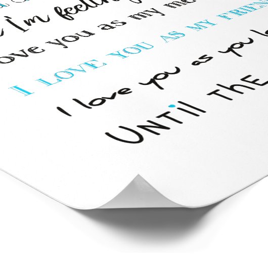 ラブユー・パパ、父親の日、誕生日 ポスター (角)