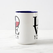 ラブヨアカムテキサス州15oz ツートーンマグカップ (中央)