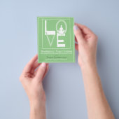 ラブヨガクラスメディテーションホリスティックセラピー チラシ (手)