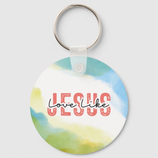 ラブライクイエズクリスチャン感動的引用文 キーホルダー (正面)