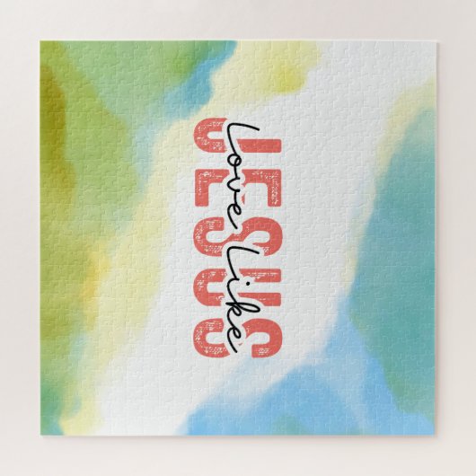 ラブライクイエズクリスチャン感動的引用文 ジグソーパズル (横)