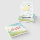 ラブライクイエズクリスチャン感動的引用文 ストーンコースター (横)