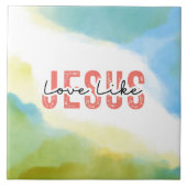 ラブライクイエズクリスチャン感動的引用文 タイル (正面)