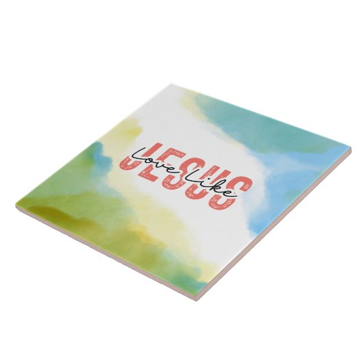 ラブライクイエズクリスチャン感動的引用文 タイル (側面)