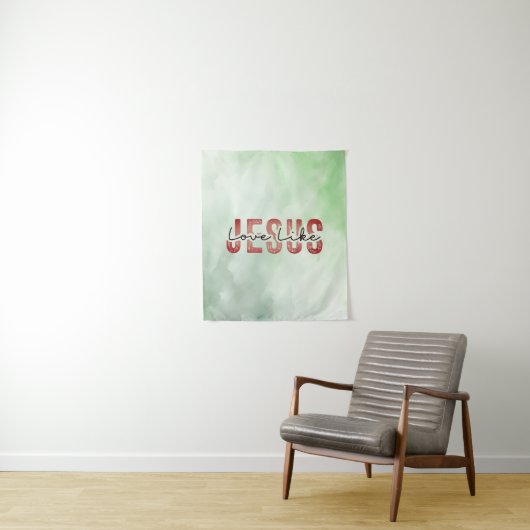 ラブライクイエズクリスチャン感動的引用文 タペストリー (インサイチュ)