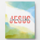 ラブライクイエズクリスチャン感動的引用文 フォトプラーク (正面)