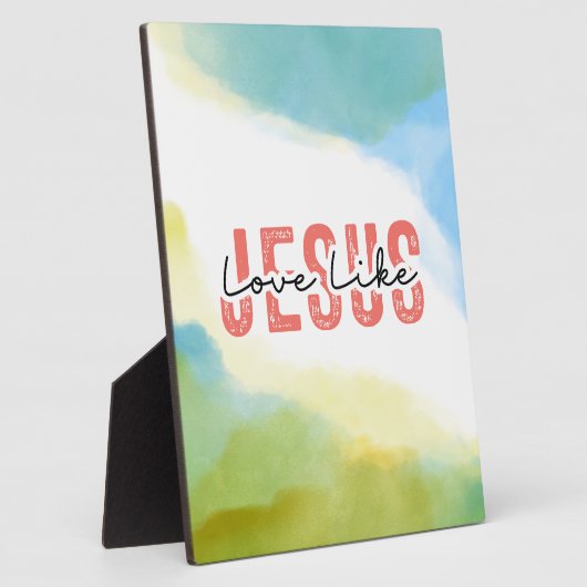 ラブライクイエズクリスチャン感動的引用文 フォトプラーク (側面)