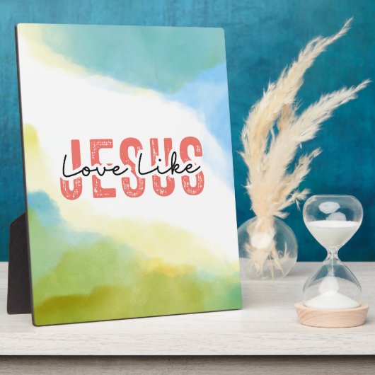 ラブライクイエズクリスチャン感動的引用文 フォトプラーク (側面)