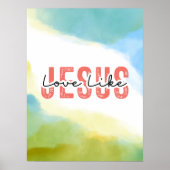 ラブライクイエズクリスチャン感動的引用文 ポスター (正面)