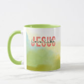 ラブライクイエズクリスチャン感動的引用文 マグカップ (左)