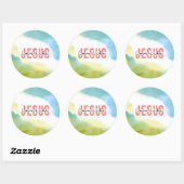 ラブライクイエズクリスチャン感動的引用文 ラウンドシール (シート)