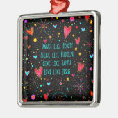 ラブライクイエズス引用文インスパイアクリスマス メタルオーナメント (左)