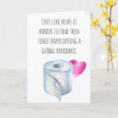 ラブライクユアトイレ紙Covid カード (黄色い花)