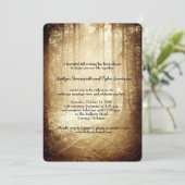 ラブライトシンインヴィンテージレトロ秋の結婚式 招待状 (スタンド正面)