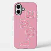 ラブライトピンクグリッター Case-Mate iPhoneケース (裏面)