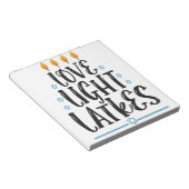 ラブライトラッキーズハヌカおもしろいーユダヤ教の休日 ノートパッド (アングル)