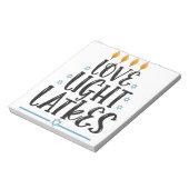 ラブライトラッキーズハヌカおもしろいーユダヤ教の休日 ノートパッド (回転)