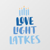 ラブライトラッキーズハヌッカロウソク ウィンドウサイン (シート)