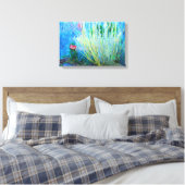 ラブライフガーデンのラップされたキャンバス キャンバスプリント (インサイチュ (寝室))