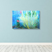 ラブライフガーデンのラップされたキャンバス キャンバスプリント (インサイチュ (ウッドフロア))