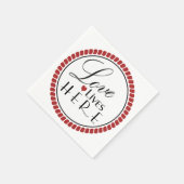 ラブライフズヒアレタイポグラフィ スタンダードカクテルナプキン (角)