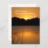 ラブライフ感謝インスピレーションモチベーション引用文 ポストカード (正面/裏面)