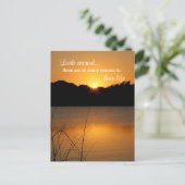 ラブライフ感謝インスピレーションモチベーション引用文 ポストカード (スタンド正面)