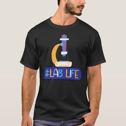ラブライフ顕微鏡医学研究所サイエンス技術 Tシャツ (正面)