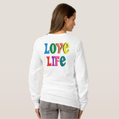 ラブライフ!カスタマイズ可能なキリスト教メッセージ Tシャツ (裏面フル)