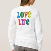 ラブライフ!カスタマイズ可能なキリスト教メッセージ Tシャツ (裏面)