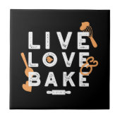 ラブライフ、ベークブリス：感動的ベーキング引用文 タイル (正面)