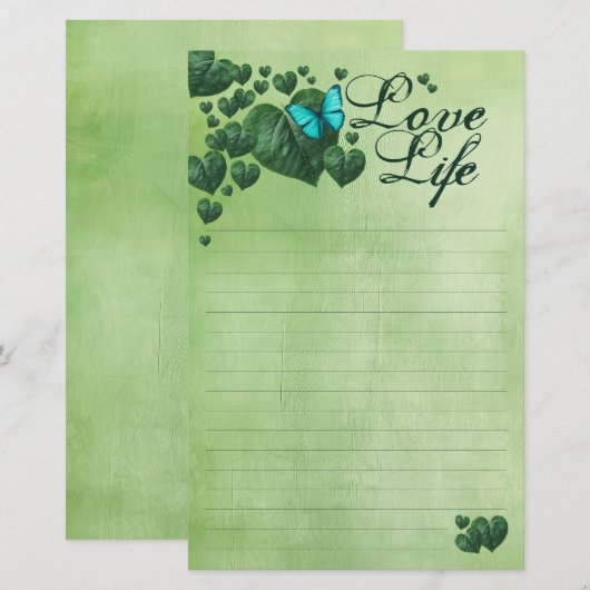 ラブライフ 便箋 (正面/裏面)
