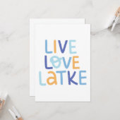 ラブライブラトケ ハヌカ デザイン カード (正面/裏面インサイチュ)